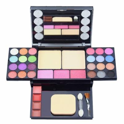 China eyeshadow palette with mirror powder makeup pressed store supplies sample size for sale