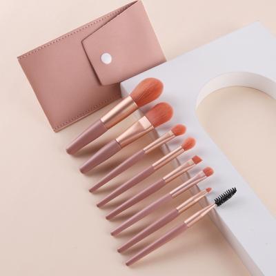 China Portable Cosmetic Face Brush Makeup Tools 2022 Eyeshadow Foundation Powder Eyelash Lip Brush Make Up Brush Set for sale