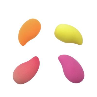 China Hot Sale Fruit Shape Soft Makeup Sponge Mango Form Foundation Makeup Sponge Super Soft Puff for sale