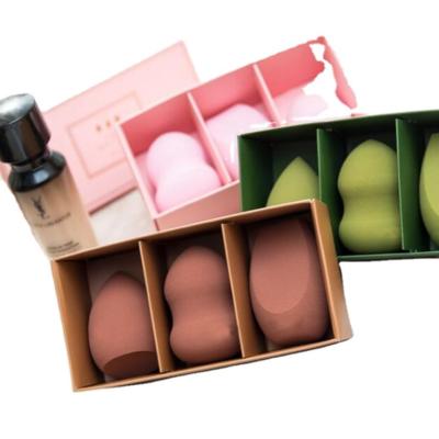 China Cheap Luxury Super Soft Cardboard Case Factory Price Makeup Sponge Packaging for sale