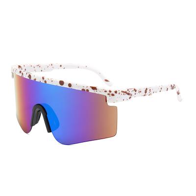 China 2021 Sport Fishing Sunglass DLX9322 Sports Sunglasses Viper Fashion Windproof For Men Custom One Piece Lens Shades for sale