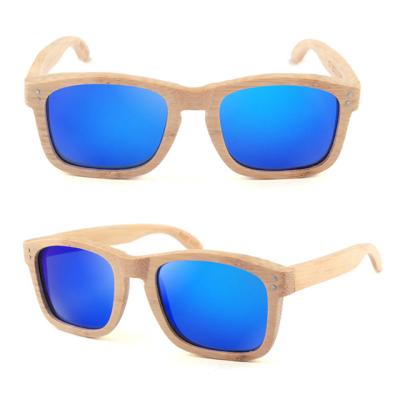 China DLK2014 Bamboo Sunglasses Square Frame Men Bamboo / Wooden Sports Polarized Sunglasses for sale