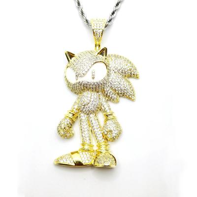 China Nickel hop new wholesale high quality icedout custom hip cartoon character pendant for sale