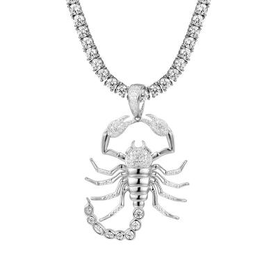 China Wholesale High Quality Nickel Free Hip Hop Icedout Scorpio Zodiac Sign Pendant for sale