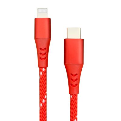 China Premium MP3/MP4 Player USB Cable For iPhone 12 2.1A Fast Charging USB C To Lightning Data Cable For iPhone Charger Cable for sale