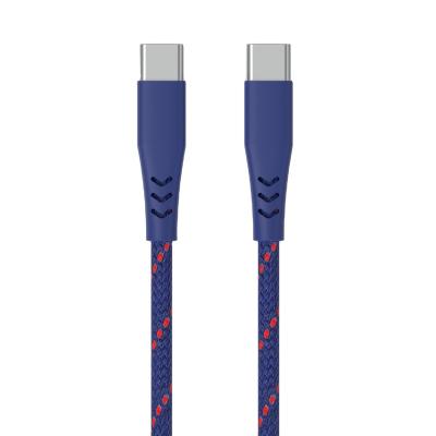 China Hot Seller Durable USB C USB C Cable Navy Blue Charging Type C Camera To C 2.0 1M / 3ft. Fashion Nylon Braided Color for sale