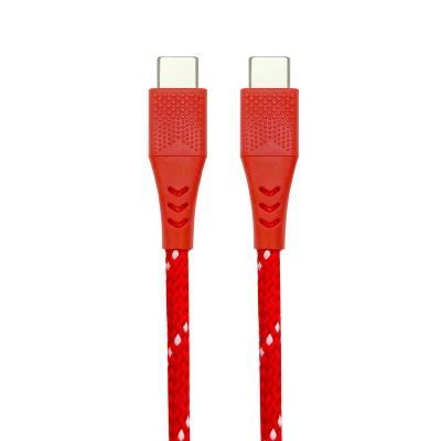 China Camera Black Friday Deal Durable USB-C To C Charging Cable With Braiding To Make It Extra Durable Mobile Cable Red Christmas Gift for sale