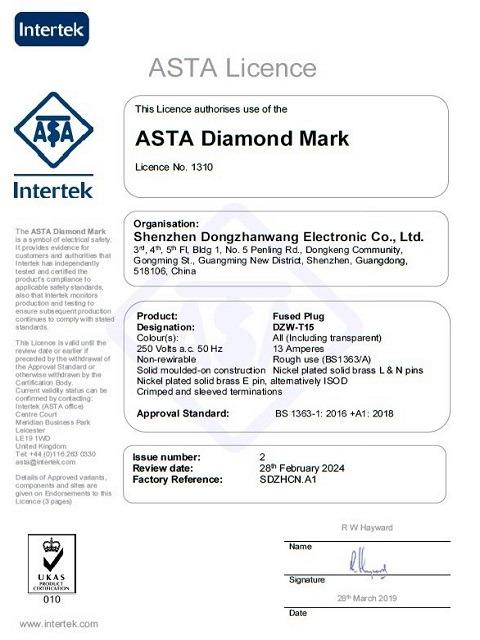 ASTA - Shenzhen Dongzhanwang Electronic Co., Ltd.