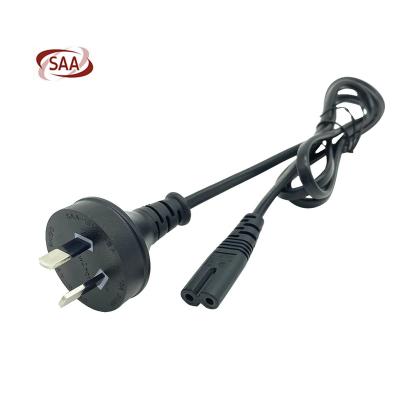 China Free Sample Household Appliance AU 2.5A 250V Mains Cord IEC C7 Female Power Socket With Australian For 0.75mm2 Electric Power Cable for sale