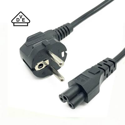 China Custom Manufacturer OEM Appliance AC 3 Prong C5 IEC320 Euro Schuko Connector Mickey Mouse Computer Household Female Power Cord H05VV F for sale