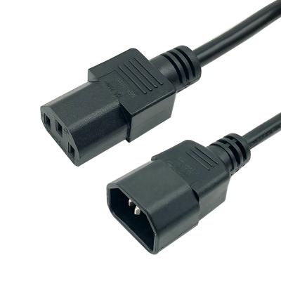 China Home Appliance CCC/VDE AC Power Cable IEC320 C13 Male To Female Connector Plug C14 To C13 Extension Power Cord for sale