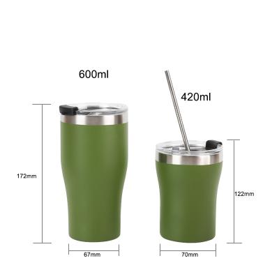 China PORTABLE insulation cup, solid color, green, optional two capacity cups, hot sale wholesale for sale