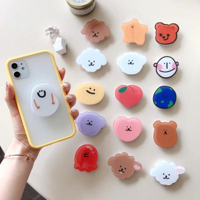 China Cute Universal Mobile Phone Holder Ring Grip Finger Fold Glue Cartoon Phone Stand Bracket Bracket Q3369Z for sale