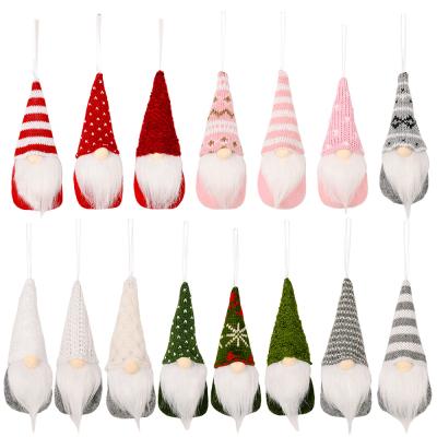 China Fabric Christmas Santa Faceless Gnome Xmas Tree Hanging Ornaments Party Home Decoration for sale