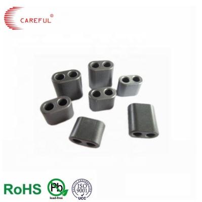 China China factory Careful direct sales RID7*6.8*5.6 balun ferrite core  with two holes NiZn multi aperture RF balun ferrite core for sale