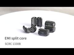 Customization SCRC/SCNF type RFI EMI ferrite core plastic shell clip-on noise for 3.5mm-13mm cable