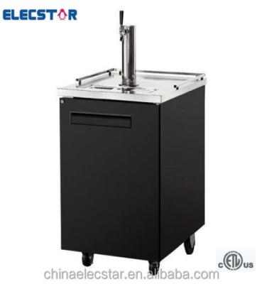 China Double-temperature Direct Draw Beer Dispenser Bar Refrigeration / Keg Fridge for sale