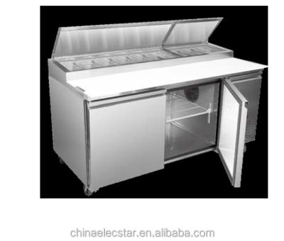 China American Single-temperature stainless steel prep table, commercial salad bar/refrigerator/kitchen restaurant equipment for sale