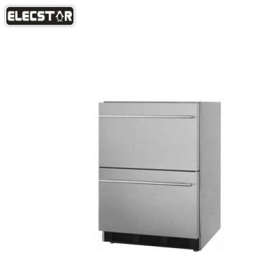 China COMPRESSOR Stainless Steel Drawer Refrigerator Outdoor Refrigerator for sale