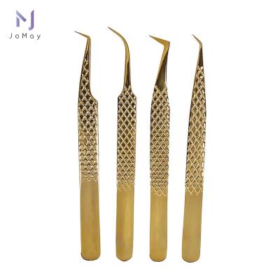 China Available Jomay Isolation Tool Eye Lash Extension Boot Tweezers Eyelash Extension Tweezers for sale