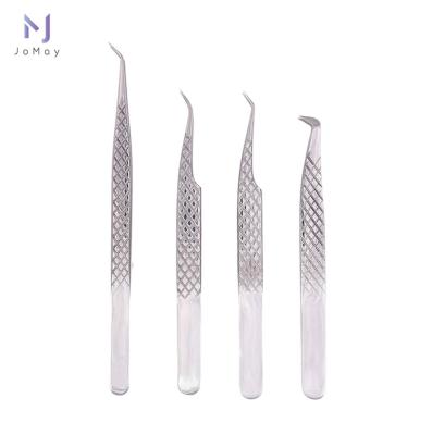 China Jomay Wholesa Wick Extension Isolation Tool Tweezers Stainless Steel Eyelash Extension Tweezers With Handle for sale