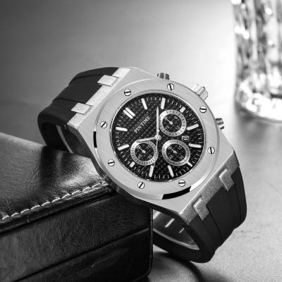 China Day/Date Fashion Chronograph Big Face Men Watch OEM Custom Logo Diamond Watch Suppliers for sale