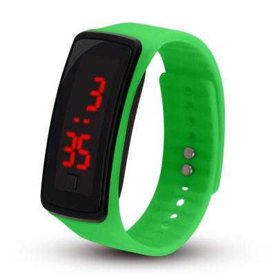 China Chronograph Newcomer! Fashion Sport LED Watches Candy Color Silicone Rubber Touch Screen Digital Watches , Waterproof Wristband for sale