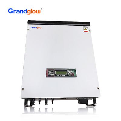 China 5 YEARS WARRANTY 10000 WATTS SINGLE PHASE 500VDC TO 110V 220VAC ON GRID TIE SOLER INVERTER for sale