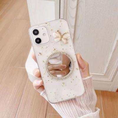 China ZLC005 Cell Phone Covers Luxury Transparent Diamond Butterfly Ladies à venda