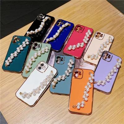 중국 Shockproof Cell Phone Covers Luxury Pearl ZLC005 TPU Material 판매용