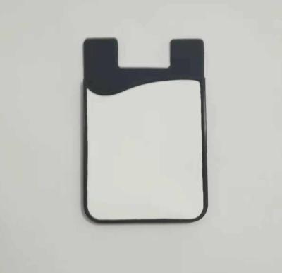 China DIY Blank Sublimation Silicone Card holder,Blank Silicone Card Holder Adhesive Phone Card Holder for sublimation for sale