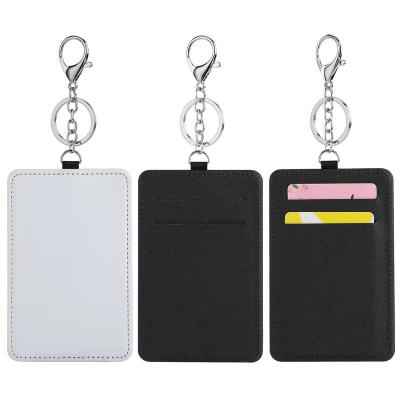 China DIY Sublimation Blank Leather Card Holder for credit card blank sublimation card wallets for sale