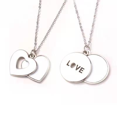 Κίνα Heart-Shaped Women Pendant Necklace Hollow Out  Flat Zinc Alloy προς πώληση