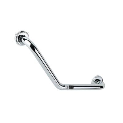 China Modern Bathroom Accessories Angle Grab Bar Chrome Angle 25*450mm Curved Grab Bar for sale