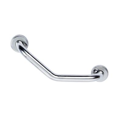 China Modern factory hot sale 32*450mm corner grab bar chrome corner wall mounted grab bar for bathroom for sale