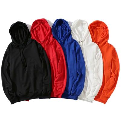 China Anti-wrinkle wholesale cotton crewneck pullover plain hoodie custom men's hoodies sweatshirts 100% for sale