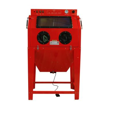 China Machinery Repair Shops New Design 350L Sand Blast Cabinet With Electric Control System And Dust Collector for sale