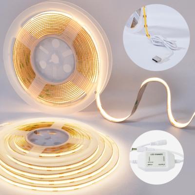 China Residential Hot Selling High Quality Professional FPC width 10mm COB DC 12V 480 LEDs Led Strip Light Led Light Strips for sale