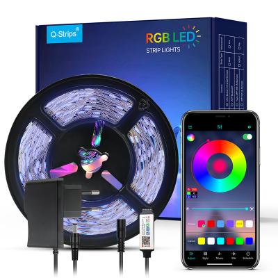 China Home Decroation Professional Factory 5050 RGBIC IP20 Non Waterproof 5 10 Meters Smart RGB RGBIC Colorful Strip Light Led for sale