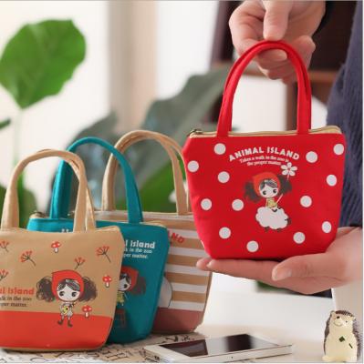 China Cute pula girl hand carry canvas coin purse cartoon cute cloth keycase coin bag  from  china factory for sale