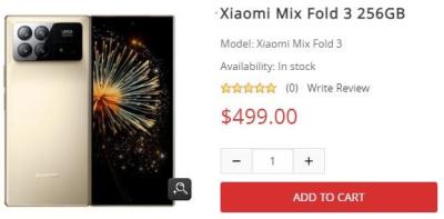 China Get Xiaomi Mix Fold 3 256GB at gizsale.com for sale