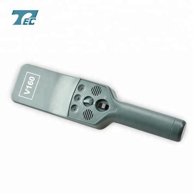 China Black Handheld Metal Detector TEC-V160 ABS Gray High Sensitivity Handheld Metal Detector Weapons Detector For Police Use for sale