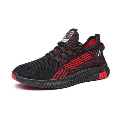 China CUSHIONING comfortable sport men's flymesh fashion black casual shoes for sale for sale