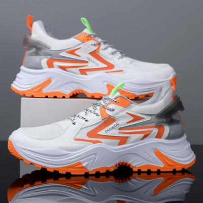 China CUSHIONING Hot sale fashion style MEN mesh lace up wear proof sport running shoes for sale