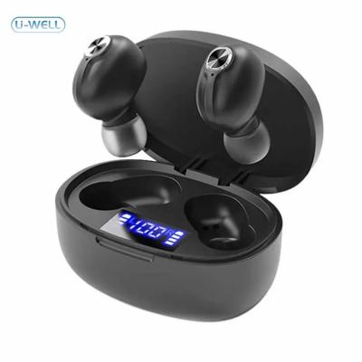 China Sustainable T15 Wireless Earphone TWS Bluetooth 5.0 Earbuds Sport Gaming Headset with LED Digital Display for sale