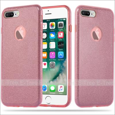 China Slim Bling TPU Silicone Glitter Silicone Clear Case For Apple iPhone 7 Plus , For iPhone 7 Plus Cover for sale