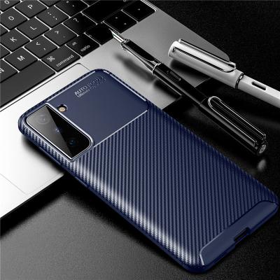 China Anti-drop For Galaxy S21 Premium Matte Carbon Fiber Skin Soft TPU Case Phone Case For Samsung Galaxy S21 Fe for sale