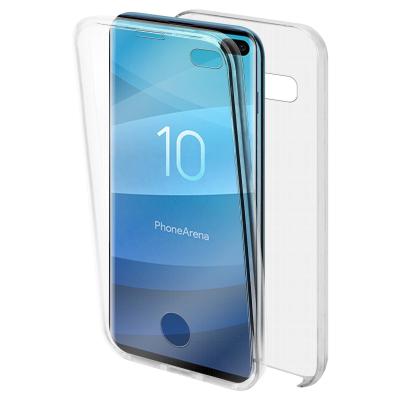 China 360 Full Coverage Crystal Clear Ultra Thin TPU 360 Degree Full Body Protective Case For Samsung Galaxy S10 Plus for sale