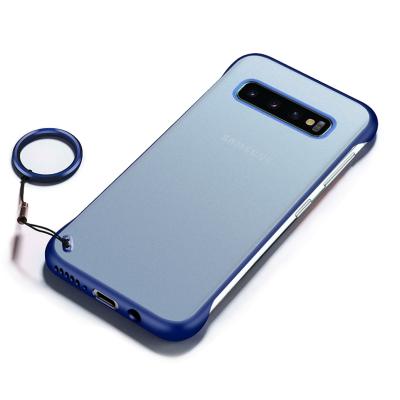 China New Design Slim Frameless PC Matte Hard Shell Case For Samsung Galaxy S10 Back Cover With Ring for sale