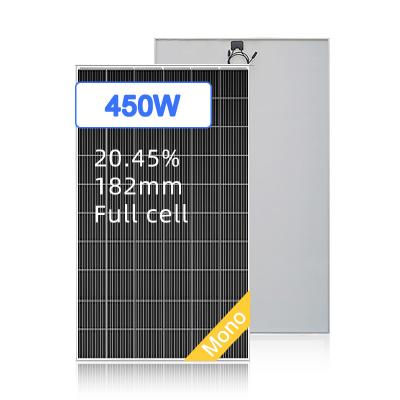 China Wholesale High Efficiency Solar Photovoltaic Monocrystalline Photovoltaic Conversion Solar Panels 40W 450W Photovoltaic Modules 182*182 for sale